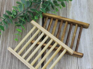 Wooden Soap Dish - Dark Finish