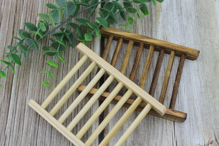 Wooden Soap Dish - Dark Finish